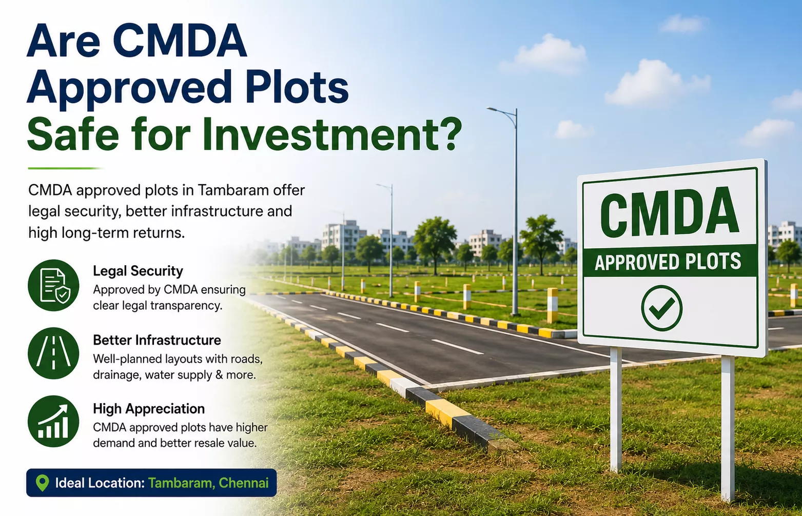 Are CMDA Approved Plots Safe for Investment?
