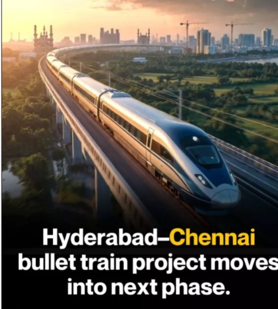 Hyderabad&ndash;Chennai High Speed Rail-778-km-bullet train project
