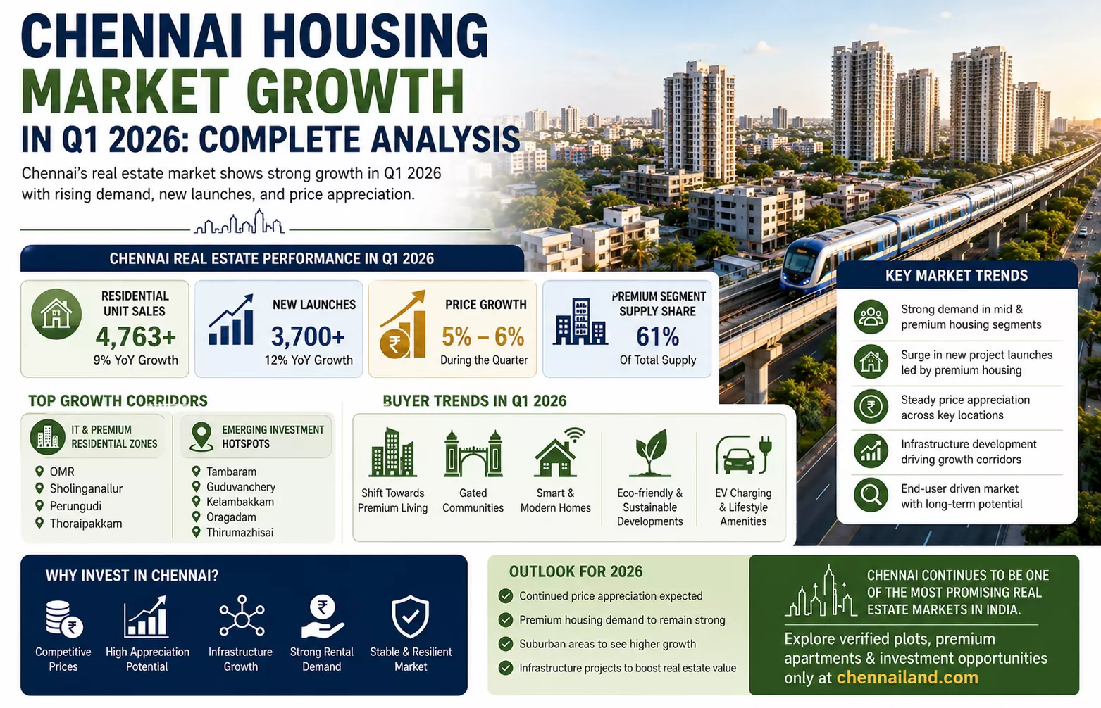 Chennai Housing Market Growth in Q1 2026: Complete Analysis
