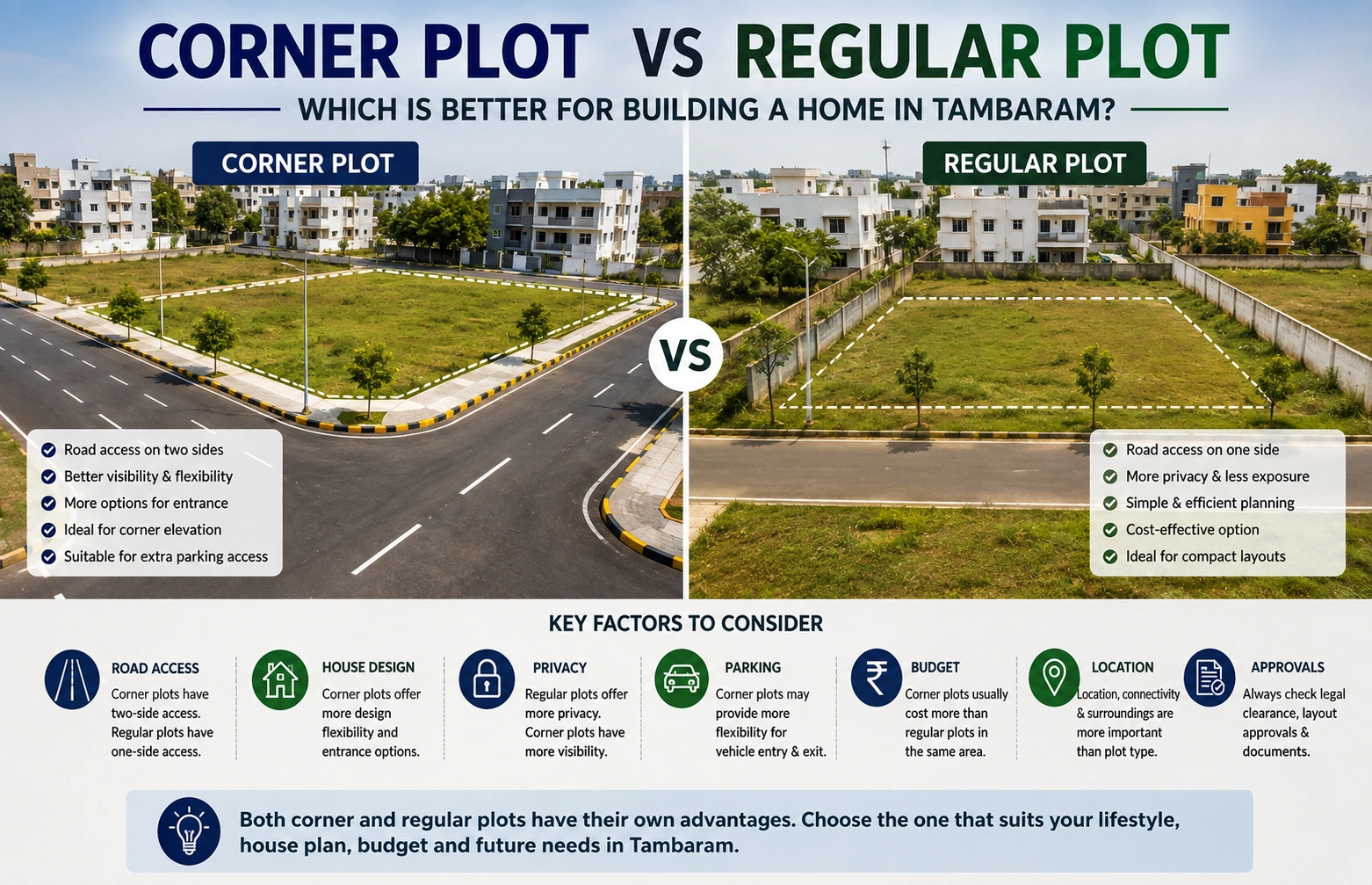 Corner Plot vs Regular Plot in Tambaram: Which Is Better?
