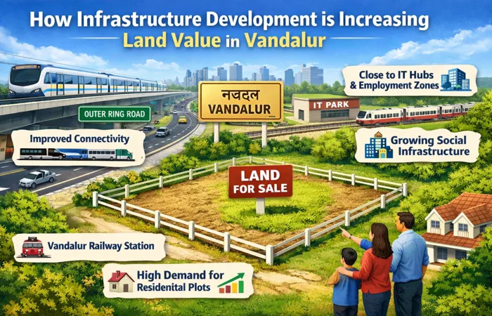 How Infrastructure Development is Increasing Land Value in Vandalur

