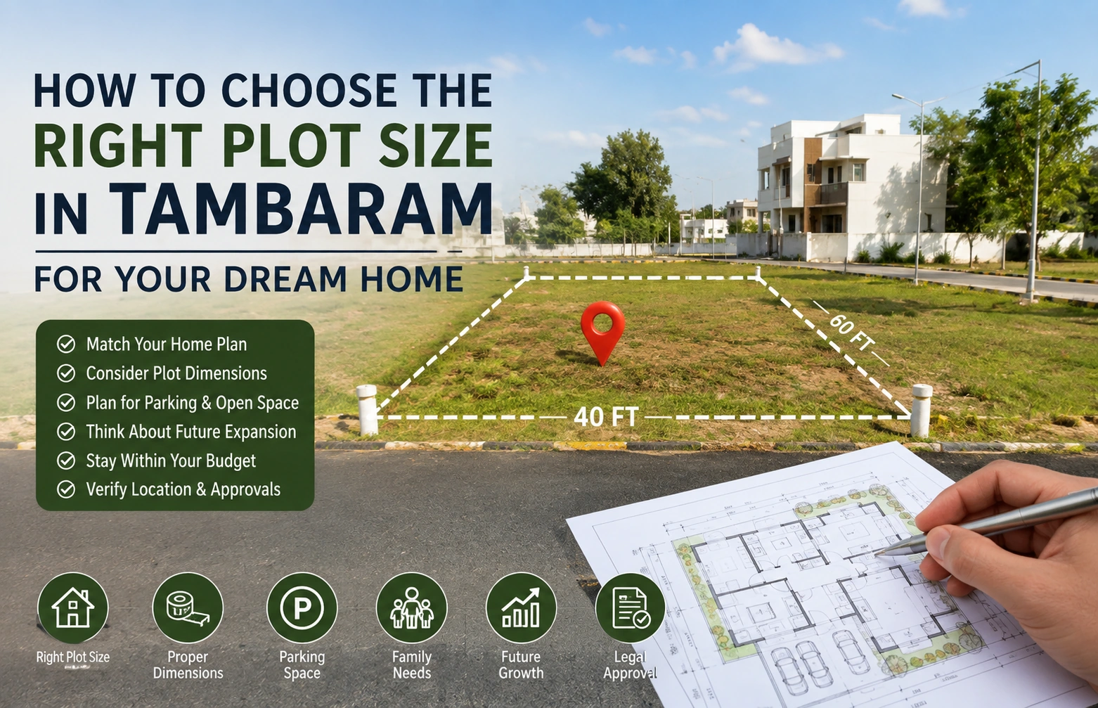 How to Choose the Right Plot Size in Tambaram for Your Dream Home

&nbsp;
