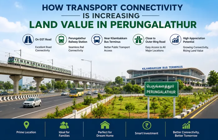 How Transport Connectivity is Increasing Land Value in Perungalathur
