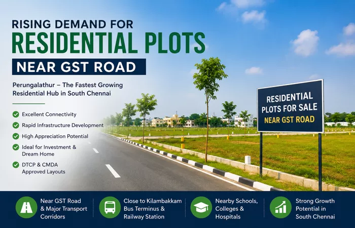 Rising Demand for Residential Plots Near GST Road
