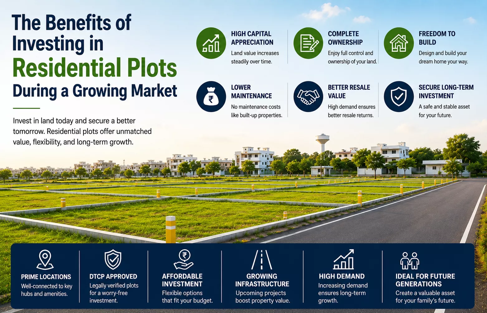 The Benefits of Investing in Residential Plots During a Growing Market
