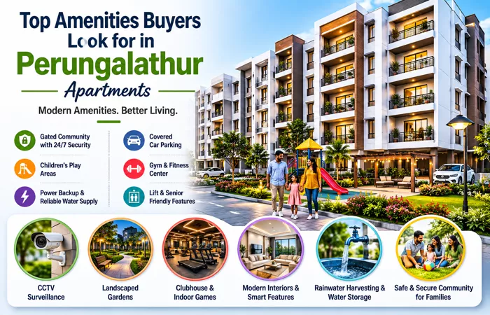 Top Amenities Buyers Look for in Perungalathur Apartments
