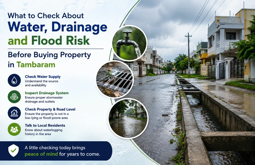 Water & Drainage Checks Before Buying Property in Tambaram

&nbsp;

