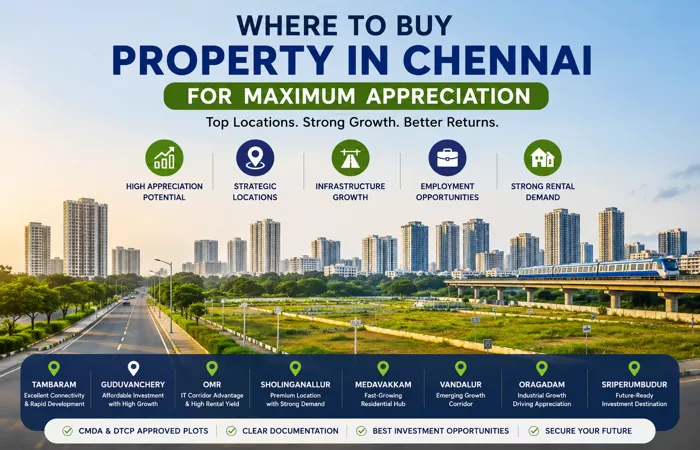Where to Buy Property in Chennai for Maximum Appreciation in 2026
