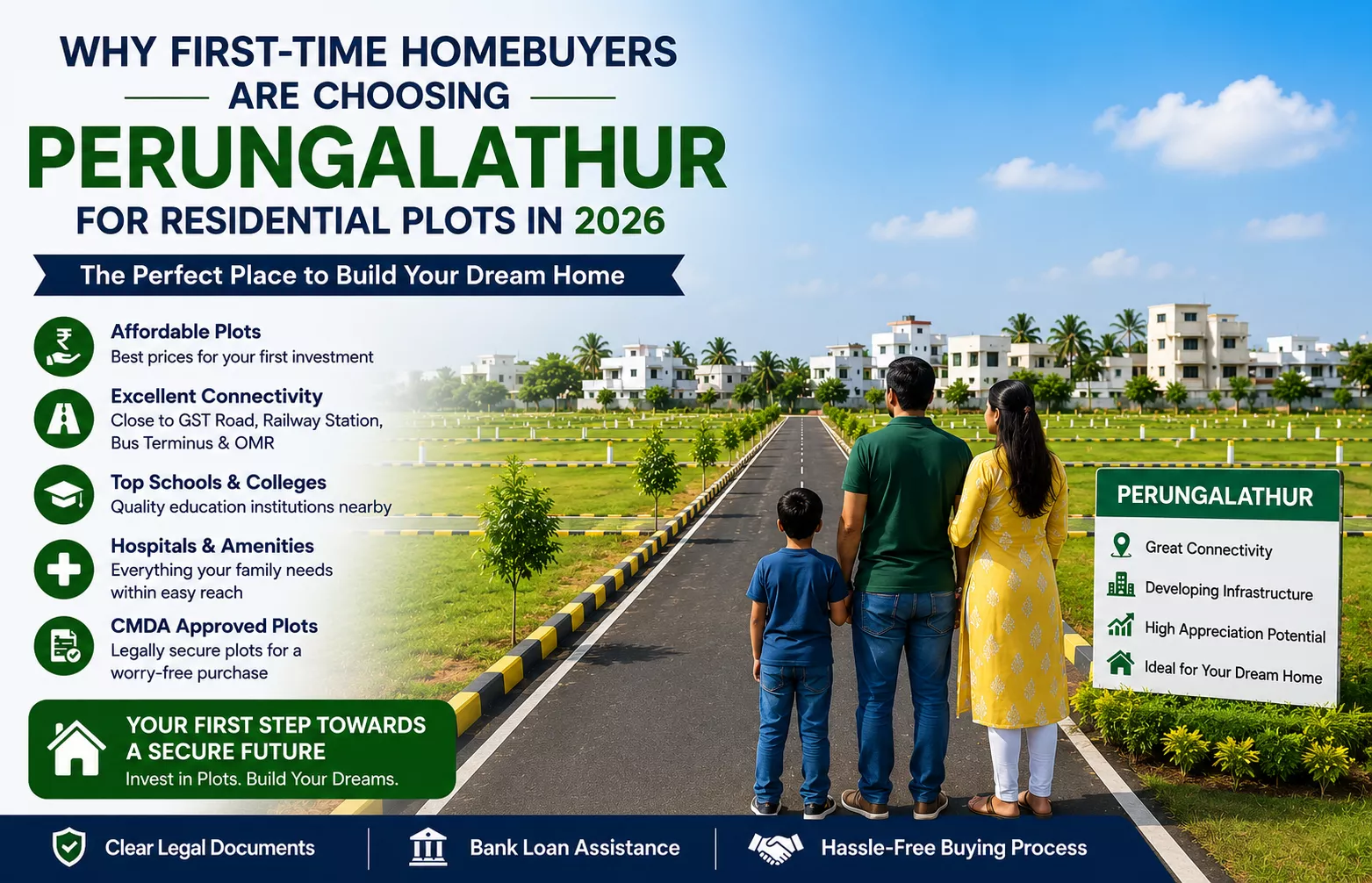Why First-Time Homebuyers Are Choosing Perungalathur for Residential Plots in 2026
