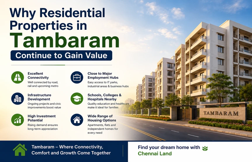 Why Residential Properties in Tambaram Continue to Gain Value
