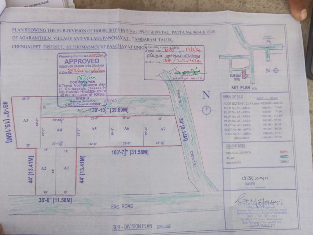 Premium plots for sale @ Agaramthen, Tambaram